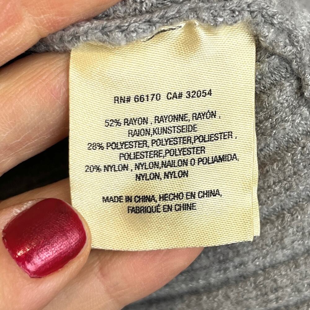 MOTH Anthropologie Tisbury Cowl Sweater Dolman Long Sleeve Pullover Gray Size S - Picture 9 of 10